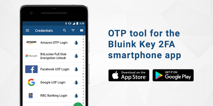 One Time Password (OTP) Tool for Bluink Key